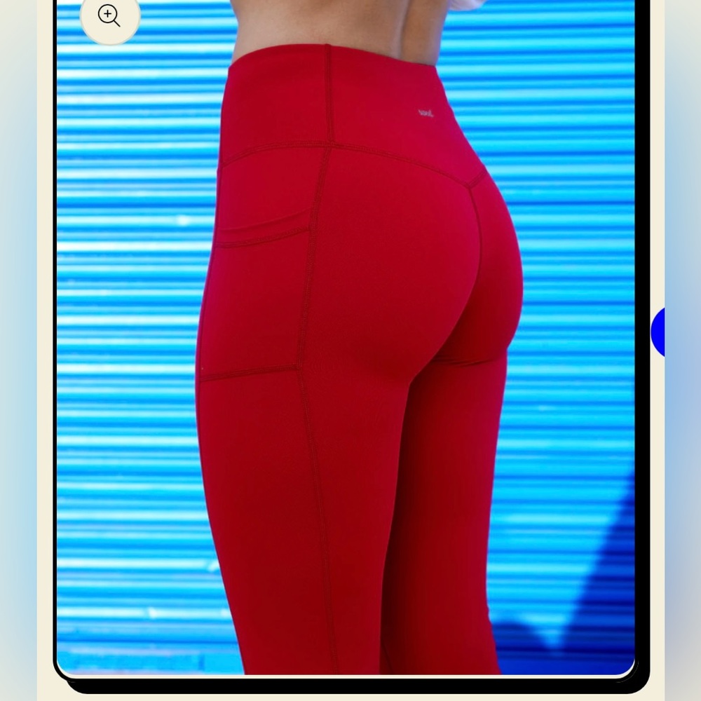 Muscles & Donuts Sweet Pocket Leggings - Red